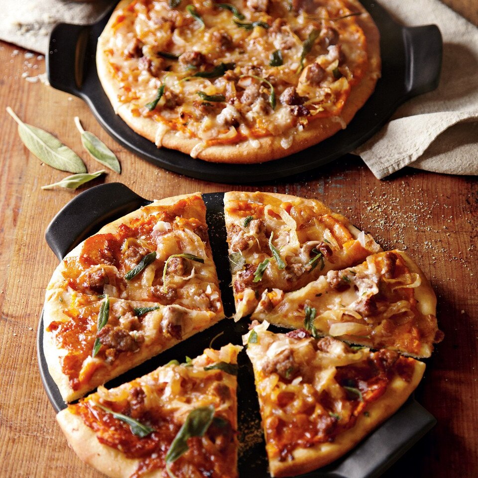 Emile Henry Individual Mini Pizza Stone, Black Williams Sonoma AU